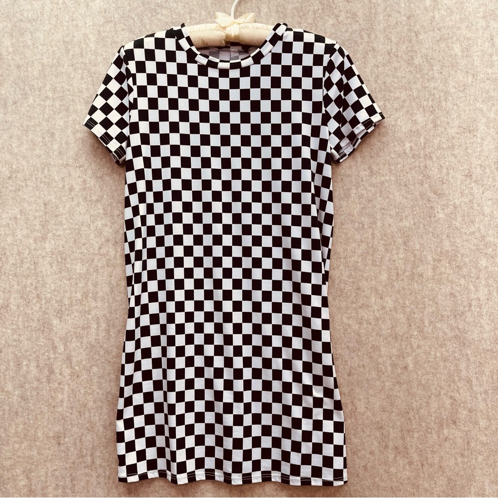 Women's Forever 21 Checkerboard Mini Dress, XL Juniors
